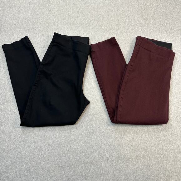 Old Navy Wow Pants Bundle of 2 WMNS 16 Tall Black & Maroon High Rise Skinny Fit - Picture 2 of 16